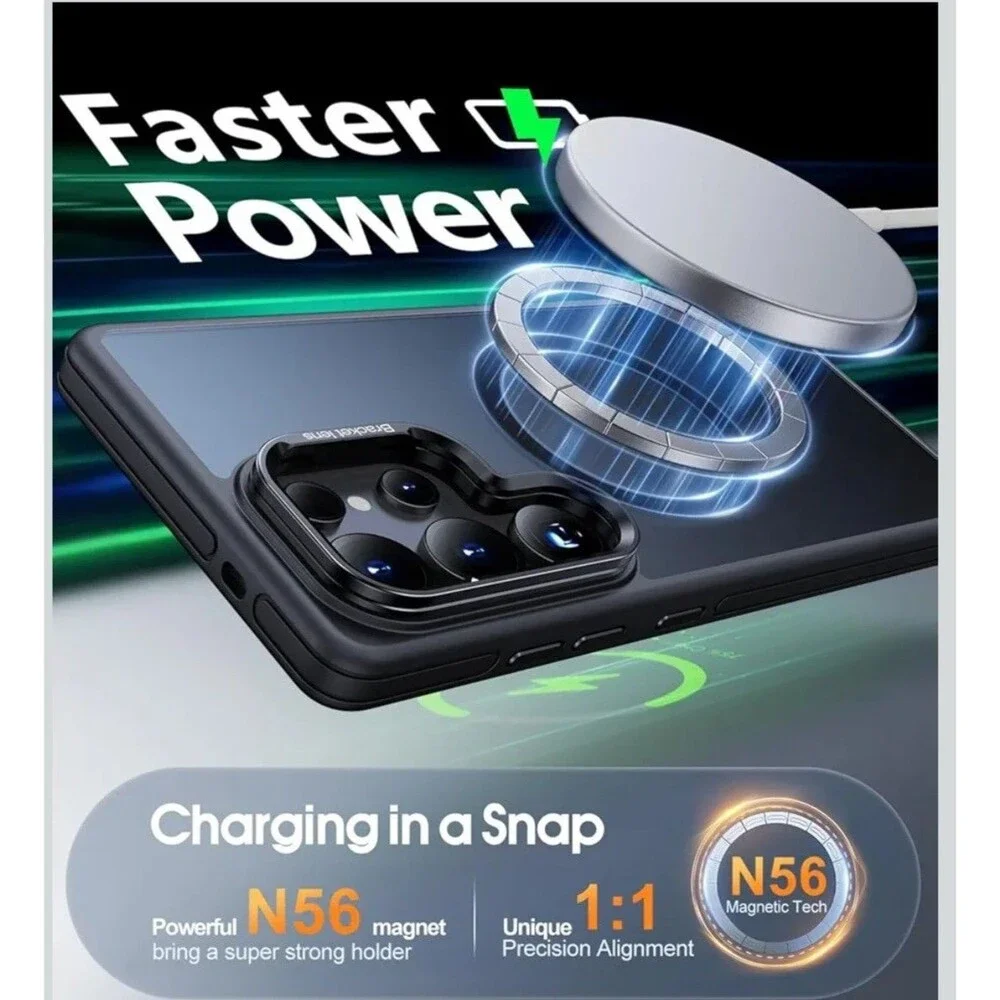 JAME Only for Samsung Galaxy S25 Ultra Case, [Compatible with Magsafe] Stand